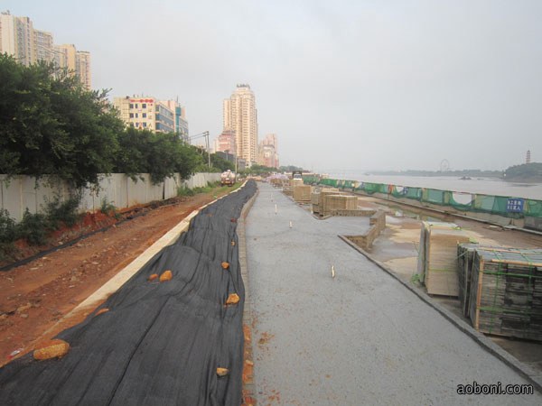 江滨路景观带回填工程